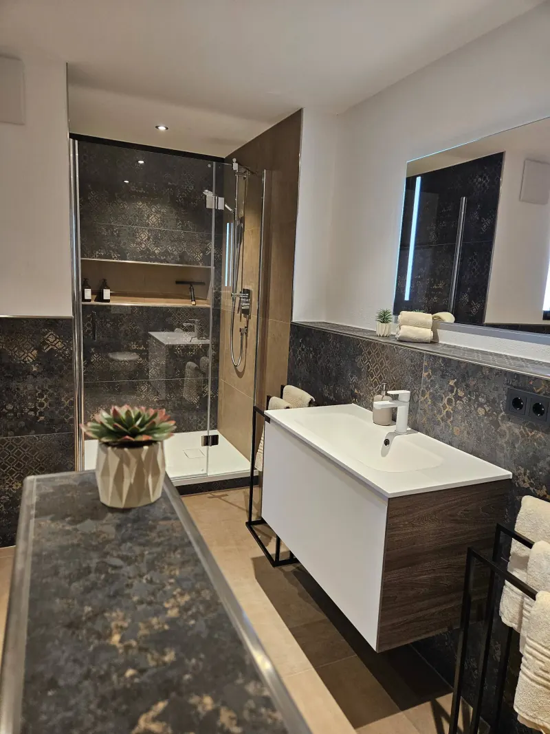 Ferienwohnung Karkopfblick: Badezimmer – Ansicht 2