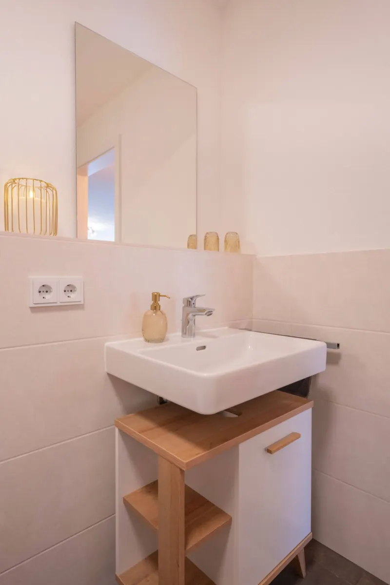 Ferienwohnung Predigtstuhlblick: Badezimmer – Ansicht 2