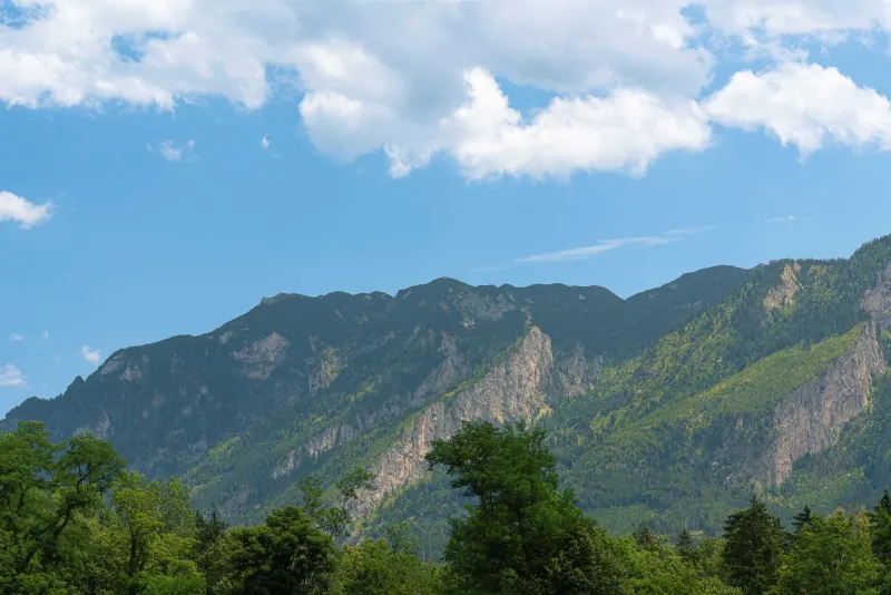 Ferienwohnung Untersbergblick: Ausblick vom Balkon auf den Untersberg