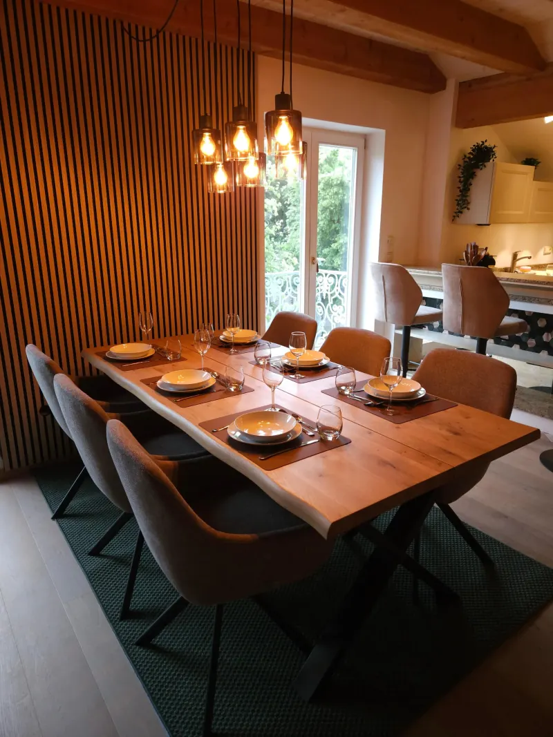 Ferienwohnung Zwieselblick: Essbereich – Ansicht 2