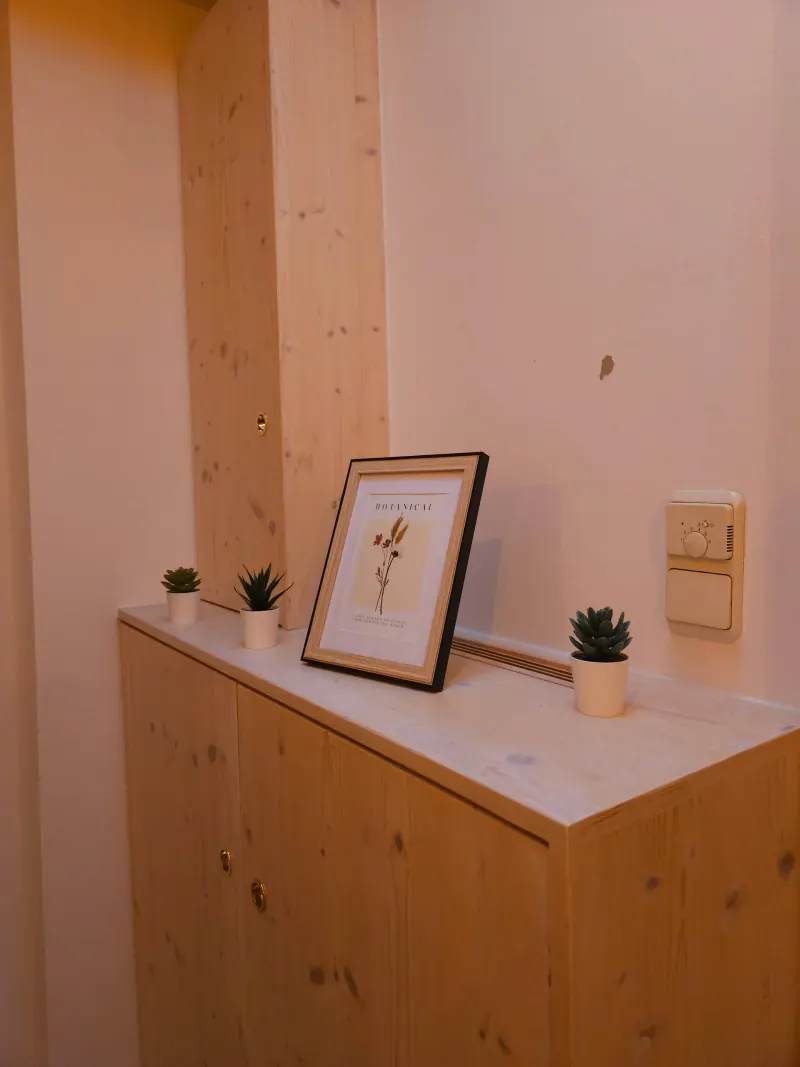 Ferienwohnung Zwieselblick: Sideboard aus Naturholz