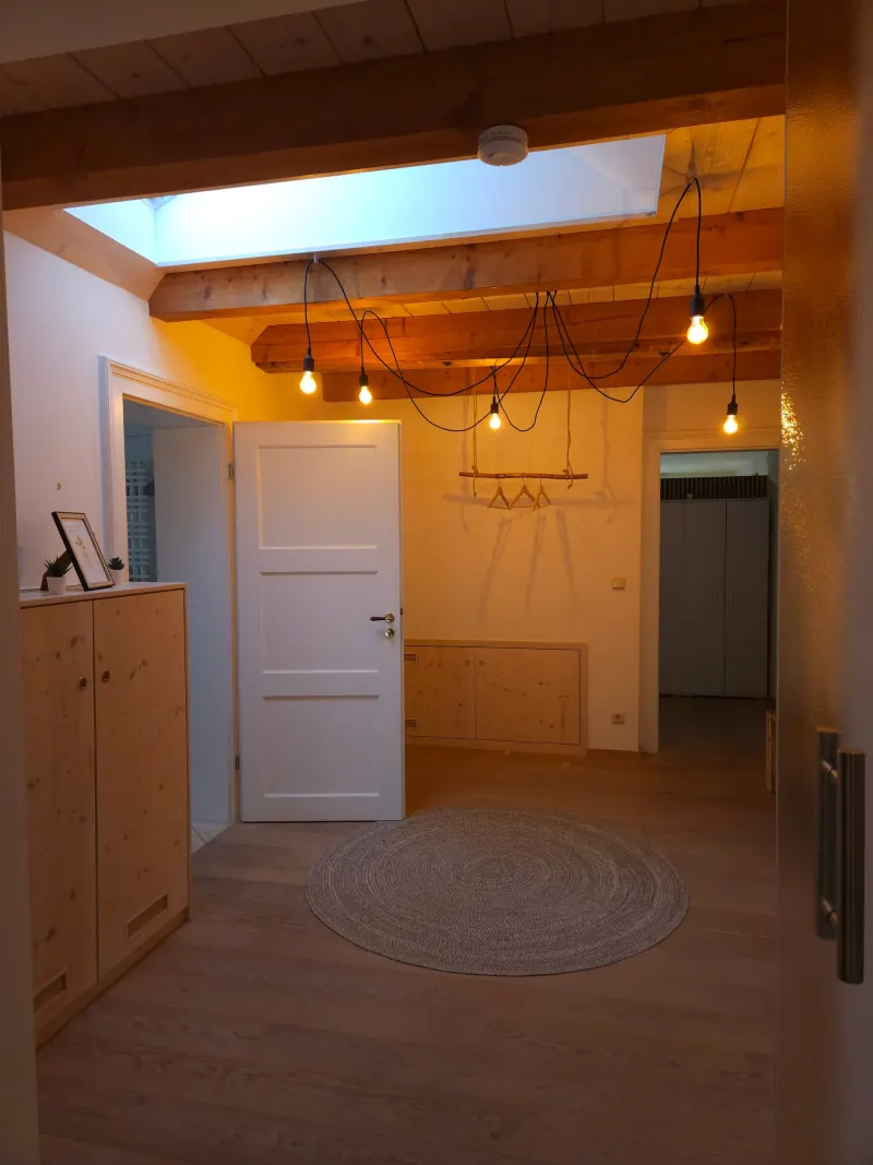 Ferienwohnung Zwieselblick: Helle Diele mit Oberlicht